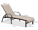 Purple Leaf American-Style Outdoor Family Chaise Lounge Chair;2 Chairs and 1 table with armrests and adjustable backrest, suitable for pools, terraces, gardens, lawns, and beaches