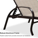 Purple Leaf American-Style Outdoor Family Chaise Lounge Chair;2 Chairs and 1 table with armrests and adjustable backrest, suitable for pools, terraces, gardens, lawns, and beaches