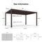 PURPLE LEAF Louvered Pergola Outdoor Adjustable Roof Modern Patio Aluminum Pergola for Deck Backyard Garden Hardtop Gazebo