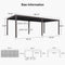 PURPLE LEAF Louvered Pergola Outdoor Adjustable Roof Modern Patio Aluminum Pergola for Deck Backyard Garden Hardtop Gazebo