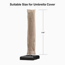 PURPLE LEAF Cantilever Umbrella Cover with Zipper Out Door Umbrella Patio Umbrella Cover