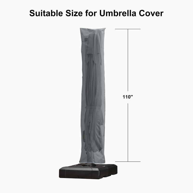 PURPLE LEAF Cantilever Umbrella Cover with Zipper Out Door Umbrella Patio Umbrella Cover