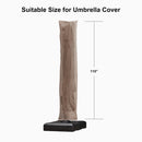 PURPLE LEAF Cantilever Umbrella Cover with Zipper Out Door Umbrella Patio Umbrella Cover