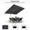 PURPLE LEAF Outdoor Patio Umbrella with Base, Best White Cantilever Umbrellas