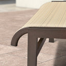 Purple Leaf American-Style Outdoor Family Chaise Lounge Chair;2 Chairs and 1 table with armrests and adjustable backrest, suitable for pools, terraces, gardens, lawns, and beaches