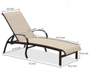 Purple Leaf American-Style Outdoor Family Chaise Lounge Chair;2 Chairs and 1 table with armrests and adjustable backrest, suitable for pools, terraces, gardens, lawns, and beaches