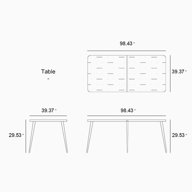 Purpleleaf patio dining table, aluminnum frame,product size