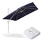 PURPLE LEAF Outdoor Patio Umbrella with Base, Best White Cantilever Umbrellas