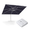 PURPLE LEAF Outdoor Patio Umbrella with Base, Best White Cantilever Umbrellas