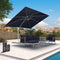 PURPLE LEAF Outdoor Patio Umbrella with Base, Best White Cantilever Umbrellas
