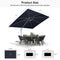 PURPLE LEAF Outdoor Patio Umbrella with Base, Best White Cantilever Umbrellas
