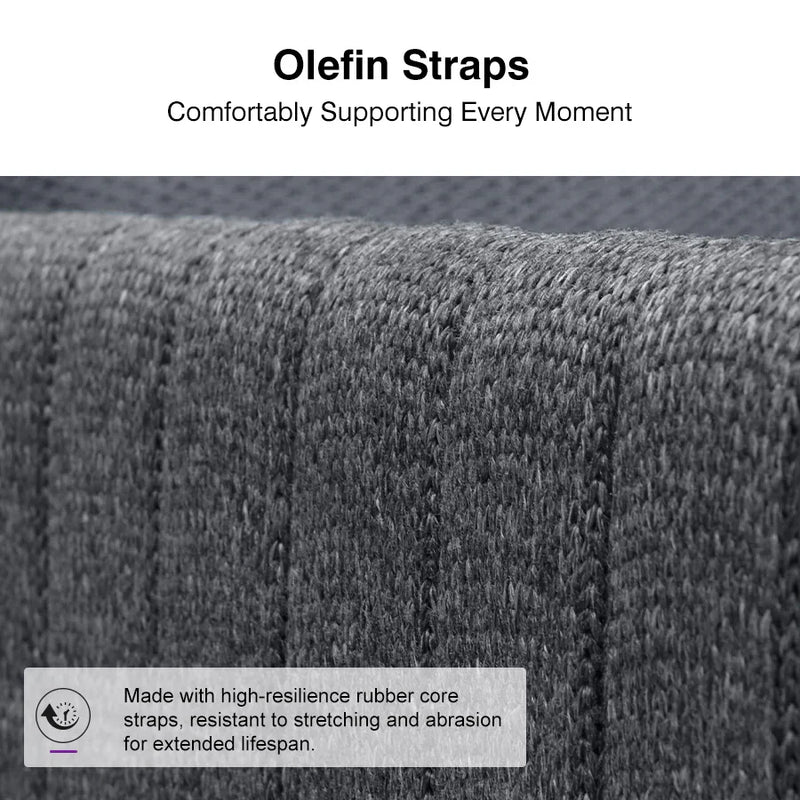 PURPLE LEAF Sanori U-shaped Patio Conversation Set with Grey Ottoman and Cushions for Poolside Graden