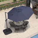 OPEN BOX I PURPLE LEAF Economical Offset Patio Umbrella Base 300 Lbs, ZY04BSSBL-150 - Purple Leaf Garden