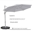 OPEN BOX I PURPLE LEAF Economical Offset Patio Umbrella Base 300 Lbs, ZY04BSSBL-150 - Purple Leaf Garden