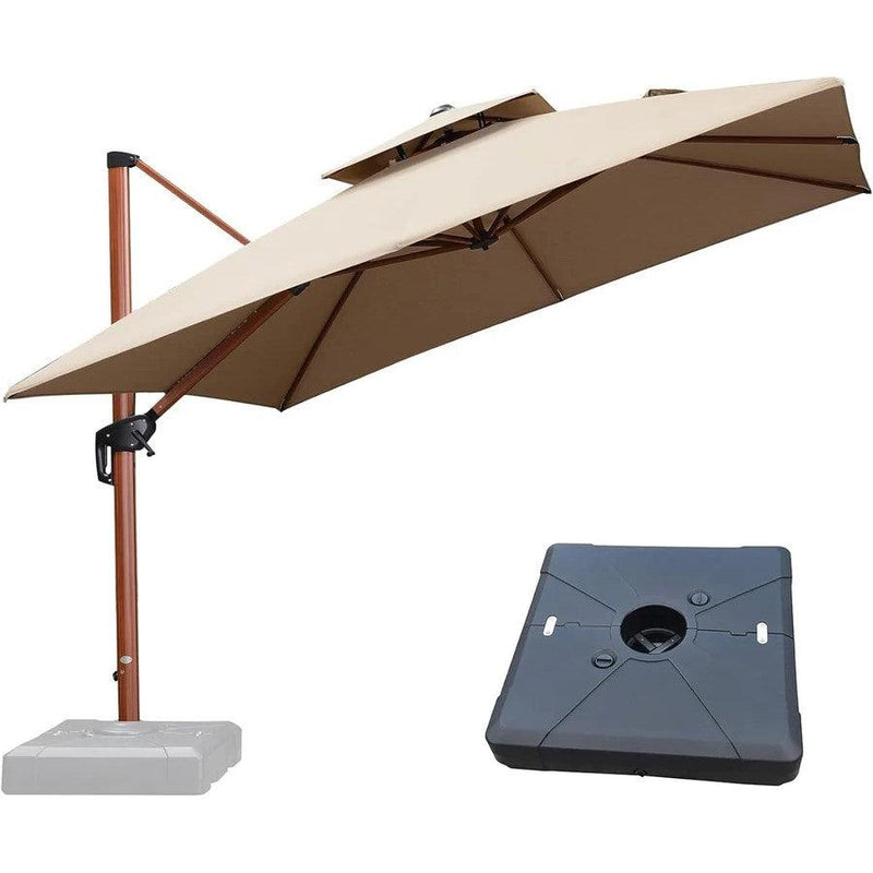 OPEN BOX I PURPLE LEAF Offset Patio Umbrella Base 36.6'' X 36.6'', ZYBASE-5 - Purple Leaf Garden