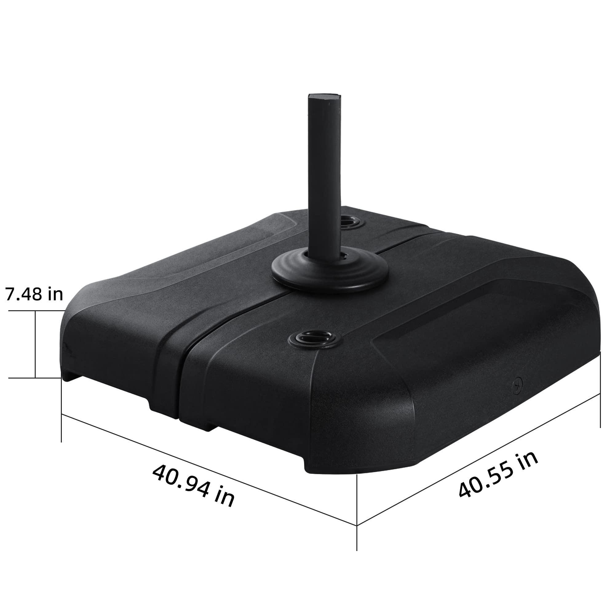 Wind resistant patio umbrella base - PURPLE LEAF