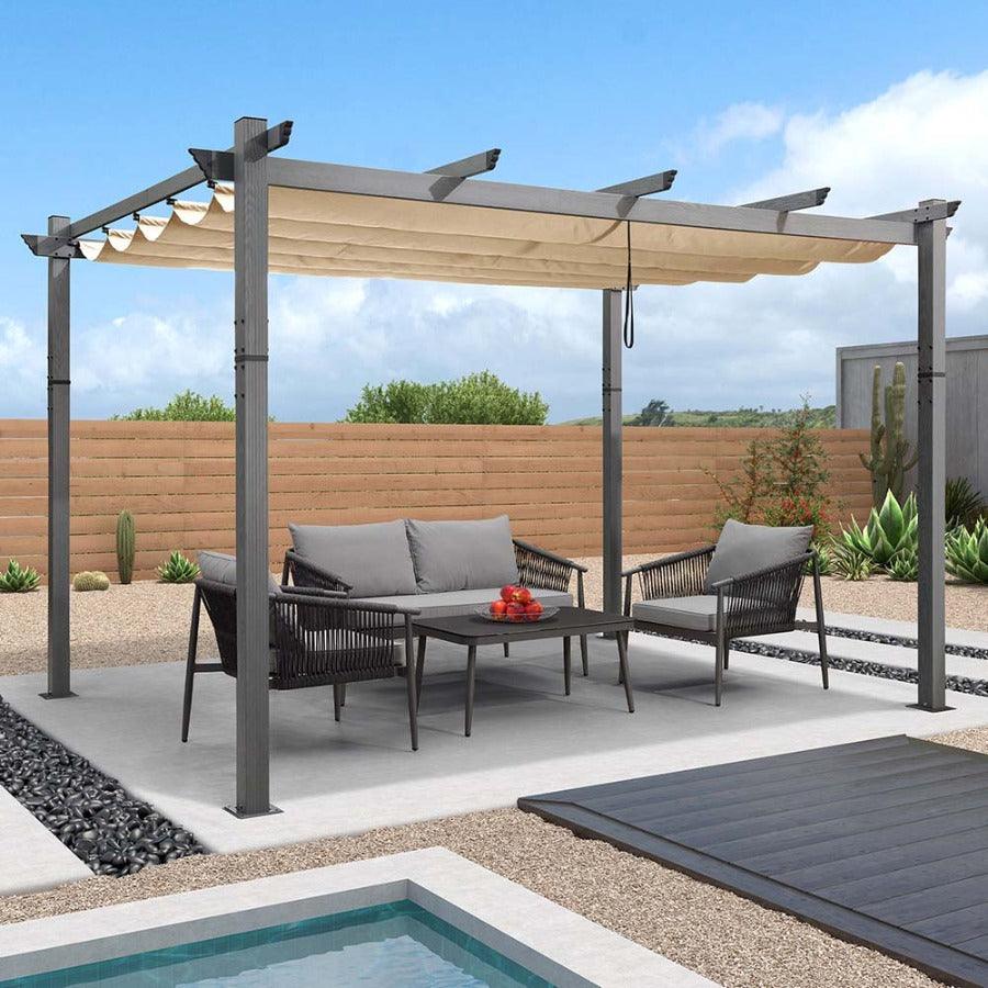 pergola kits with roof