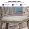 PURPLE LEAF Outdoor Bar Stool Set of 2 Modern Rattan Bar Chairs with Woven Rope Back Wicker Patio Barstools for Indoor Kitchen Garden