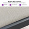 PURPLE LEAF Outdoor Bar Stool Set of 2 Modern Rattan Bar Chairs with Woven Rope Back Wicker Patio Barstools for Indoor Kitchen Garden
