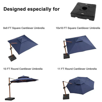 everhome patio umbrella base Stable and waterproof NORMAL Bonhams Cars : Johnny Colour:RSR Wreakers Gloss Black/Gold