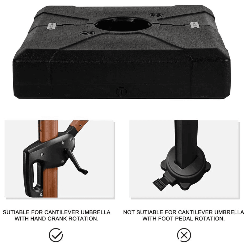 PURPLE LEAF OPEN BOX Patio Cantilever Umbrella Base ZYBASE-5