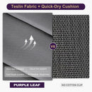 PURPLE LEAF  Folding Outdoor Dining Set  with Aluminum Table and Padded Chairs All Weather Dining Table Sets for Garden Backyard Poolside