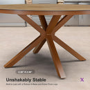 PURPLE LEAF 7/9/11 Pieces Patio Dining Set with Sunbrella Cushions All-Weather Wicker Patio Table and Chairs for Deck, Garden