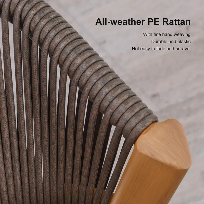 PURPLE LEAF 7 / 9 / 11 pcs Outdoor Dining Set Patio Dining Furniture for Lawn Backyard Deck Brown