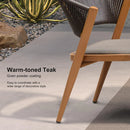 PURPLE LEAF 9 / 7 / 11 pcs Outdoor Dining Set Teak Aluminum Patio Dining Table and Chair