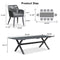 PURPLE LEAF 11/9/7 Pieces Outdoor Dining Set PE Rattan Outdoor Patio Furniture Set Grey