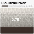 PURPLE LEAF Caesar Outdoor Dining Set Aluminum Luxury Patio Furniture Table and Chairs Set with Olifen Removable Thick Cushion and Pillow Patio Dining Sets for Garden Deck