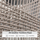 PURPLE LEAF Outdoor Dining Set with Sunbrella Cushions wicker patio table set  for Kitchen Deck Garden Outdoor Furniture Sets