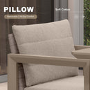 PURPLE LEAF Caesar Outdoor Dining Set Aluminum Luxury Patio Furniture Table and Chairs Set with Olifen Removable Thick Cushion and Pillow Patio Dining Sets for Garden Deck