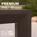 PURPLE LEAF Caesar Outdoor Dining Set Aluminum Luxury Patio Furniture Table and Chairs Set with Olifen Removable Thick Cushion and Pillow Patio Dining Sets for Garden Deck