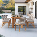 PURPLE LEAF 7/9/11 Pieces Patio Dining Set with Sunbrella Cushions All-Weather Wicker Patio Table and Chairs for Deck, Garden