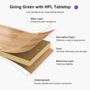 PURPLE LEAF Patio Dining Set with Sunbrella Fabric Cushions and Aluminum Table All-Weather Wicker Patio Table Set for Deck