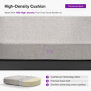 Purple Leaf outdoor dining set cushion: 3.15" thick, 45D high-density foam, premium layered construction.