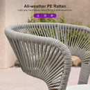 PURPLE LEAF 7 / 9 / 11 pcs Outdoor Dining Set Patio Dining Furniture for Lawn Backyard Deck Brown