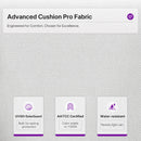 PURPLE LEAF outdoor dining set: Advanced cushion fabric, UV50+, AATCC, water-resistant.