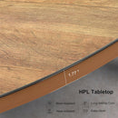 PURPLE LEAF Round Outdoor Dining Set Patio Aluminum Dining Set Round Table and Wicker Chairs with Sunbrella Cushions for Kitchen Deck