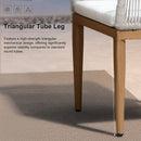 PURPLE LEAF 7/9/11 Pieces Patio Dining Set with Sunbrella Cushions All-Weather Wicker Patio Table and Chairs for Deck, Garden