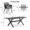 PURPLE LEAF 11/9/7 Pieces Outdoor Dining Set PE Rattan Outdoor Patio Furniture Set Grey