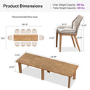 PURPLE LEAF 7/9/11 Pieces Patio Dining Set with Sunbrella Cushions All-Weather Wicker Patio Table and Chairs for Deck, Garden