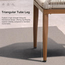 PURPLE LEAF Round Outdoor Dining Set Patio Aluminum Dining Set Round Table and Wicker Chairs with Sunbrella Cushions for Kitchen Deck