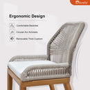 PURPLE LEAF 7/9/11 Pieces Patio Dining Set with Sunbrella Cushions All-Weather Wicker Patio Table and Chairs for Deck, Garden