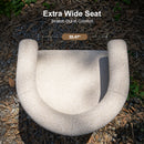 PURPLE LEAF patio dining set chair: extra wide 20.47" textured olefin cushion seat.