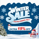 PURPLE LEAF Outdoor Dining Set All-Weather PE Rattan Outdoor Patio Furniture Set with Aluminum Frame