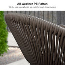 PURPLE LEAF 7 / 9 / 11 pcs Outdoor Dining Set Patio Dining Furniture for Lawn Backyard Deck Brown
