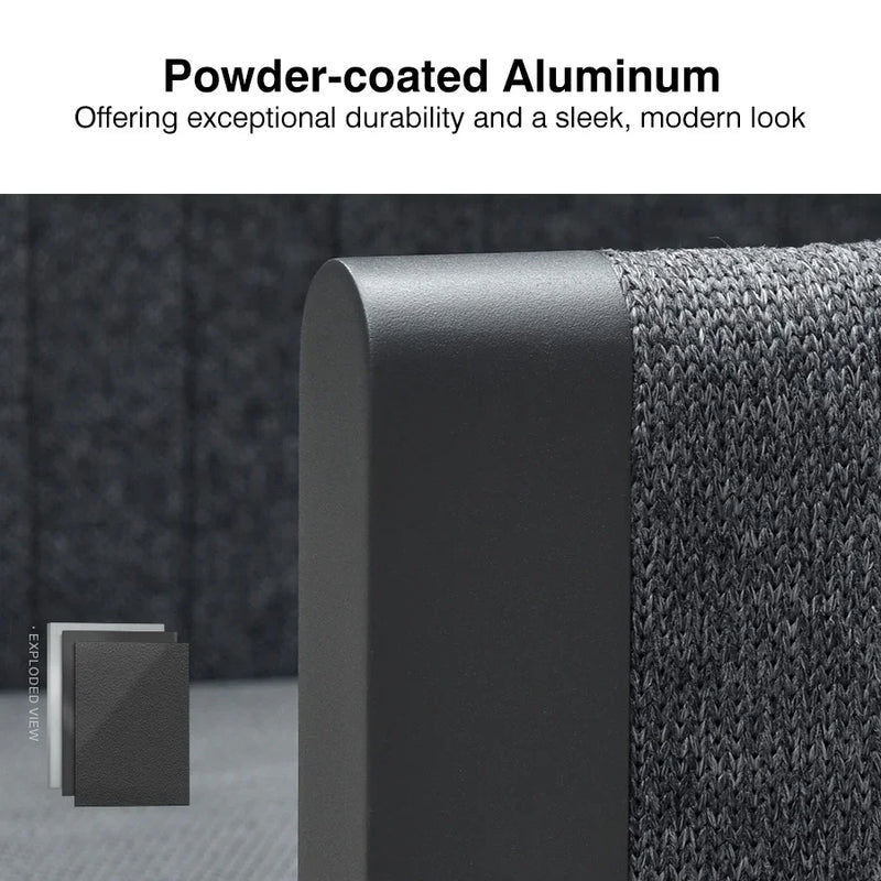 PURPLE LEAF Sanori Symmetrical Patio Conversation Set with Grey Ottoman and Cushions for Poolside Graden