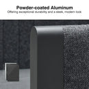 PURPLE LEAF Patio Gazebo with Aluminum Frame Grey Sanori L-Shaped Patio Couch Set-Bundle Set